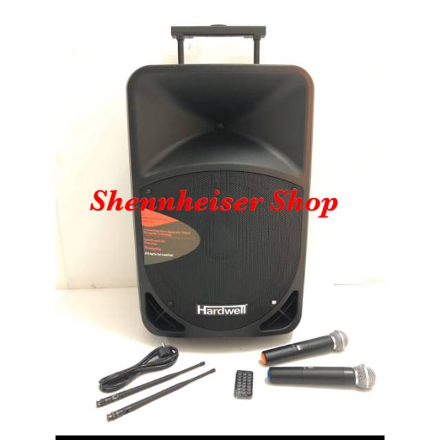 Speaker metting portable HARDWELL 15inch wireles blutut usb