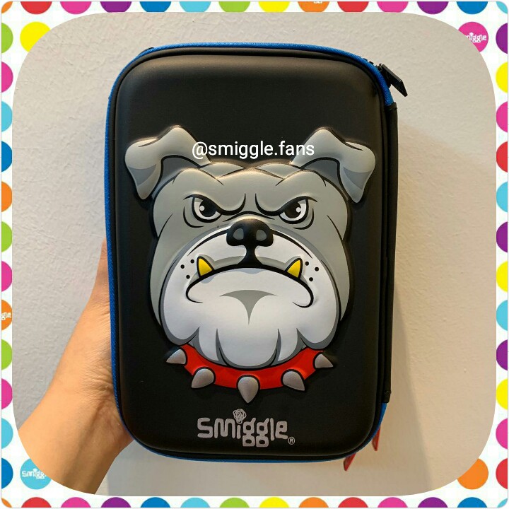 

Smiggle Fab Triple Bullldog Shark Hardtop Pencil Case