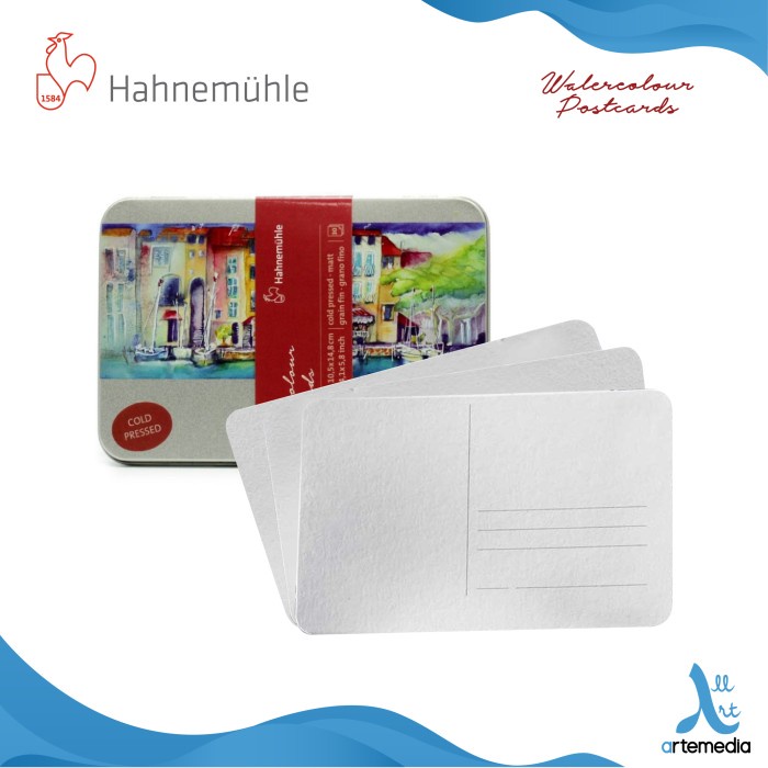 

Lucu Kertas Cat Air Hahnemuhle A6 Postcard Watercolor Paper Metal Box Hemat