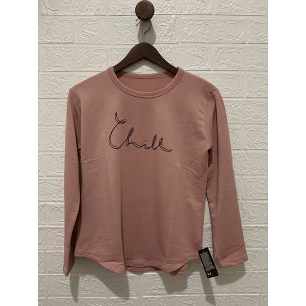 kaos atasan wanita oval tangan panjang