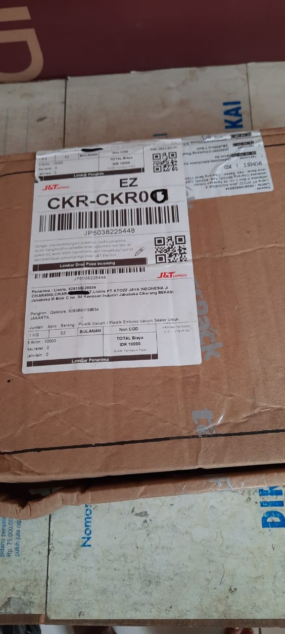 Plastik Vacum Plastik Emboss Vacum Sealer Untuk Makanan 28x500cm 1 Roll - Vcm