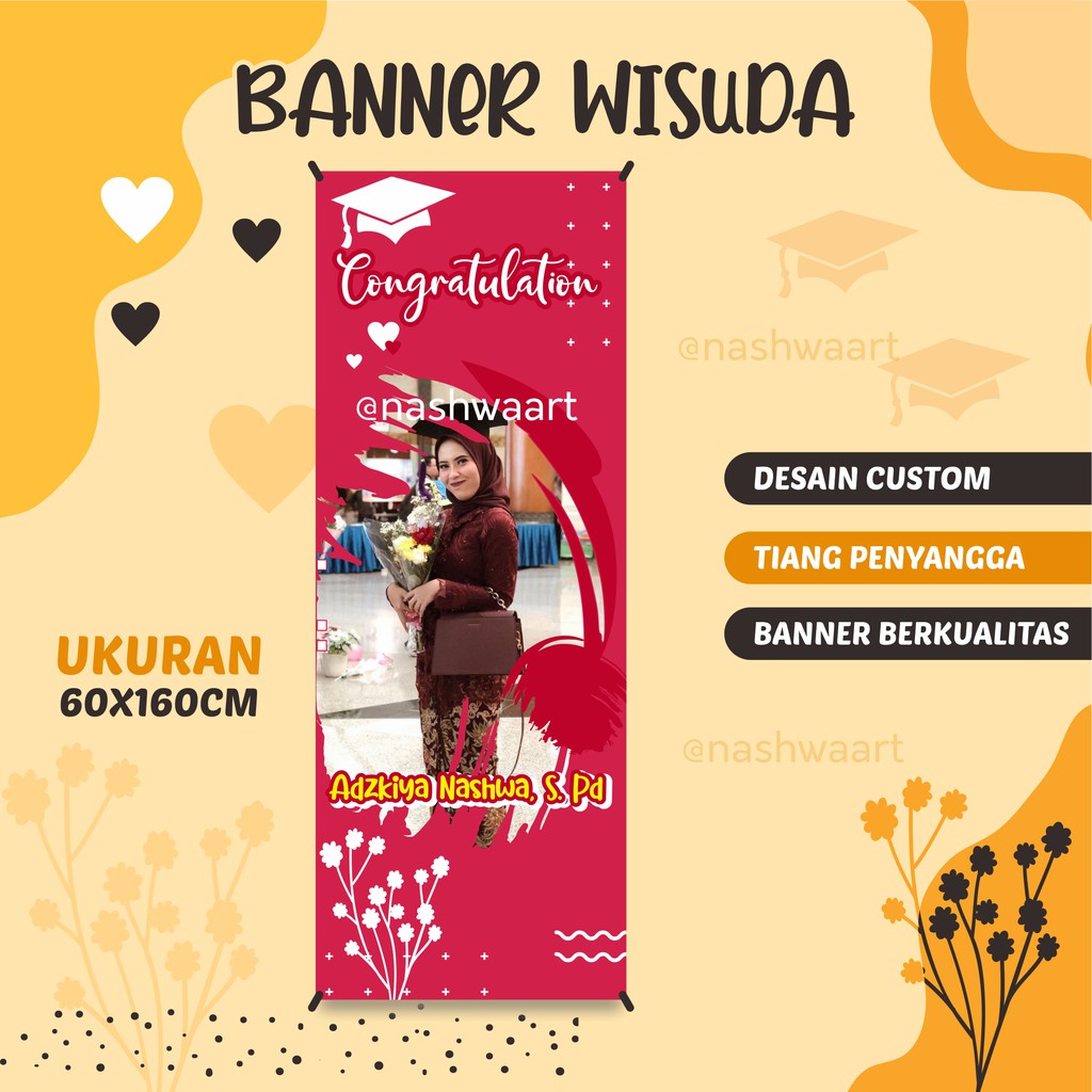 SOFTFILE DESAIN BANNER SPANDUK HADIAH WISUDA KELOMPOK SIDANG PAPERELIC OLSHOP WEDDING PROMOSI