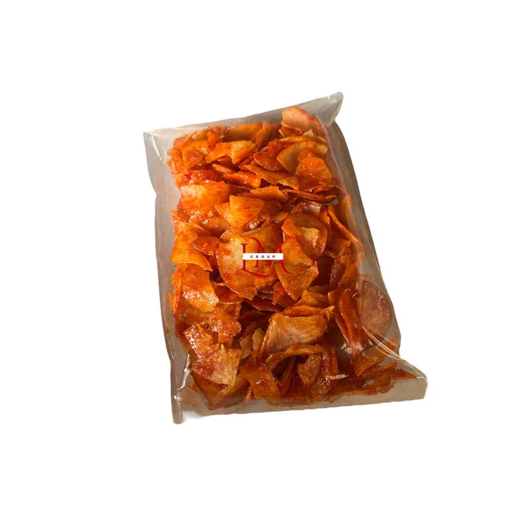 Keripik Singkong Pedas Cabe Snack Kiloan Premium LM @250gr