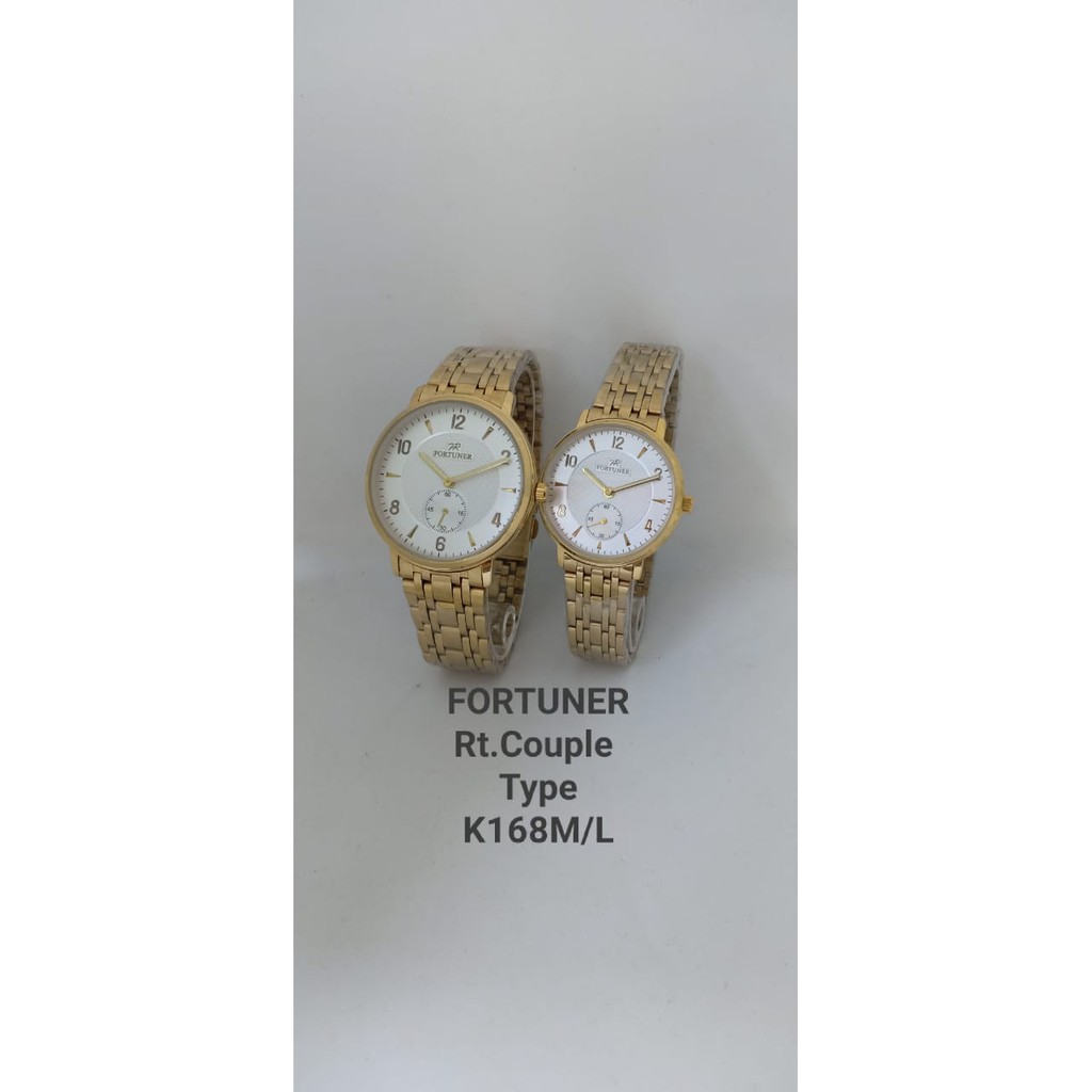JAM TANGAN COUPLE FORTUNER 168 ORIGINAL