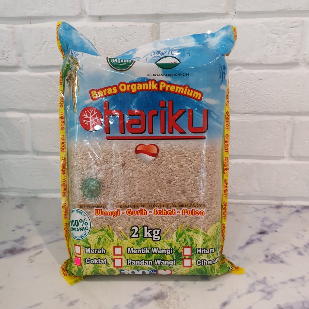 

2kg Organic Brown Rice| Beras Cokelat Beras Coklat Organik HARIKU