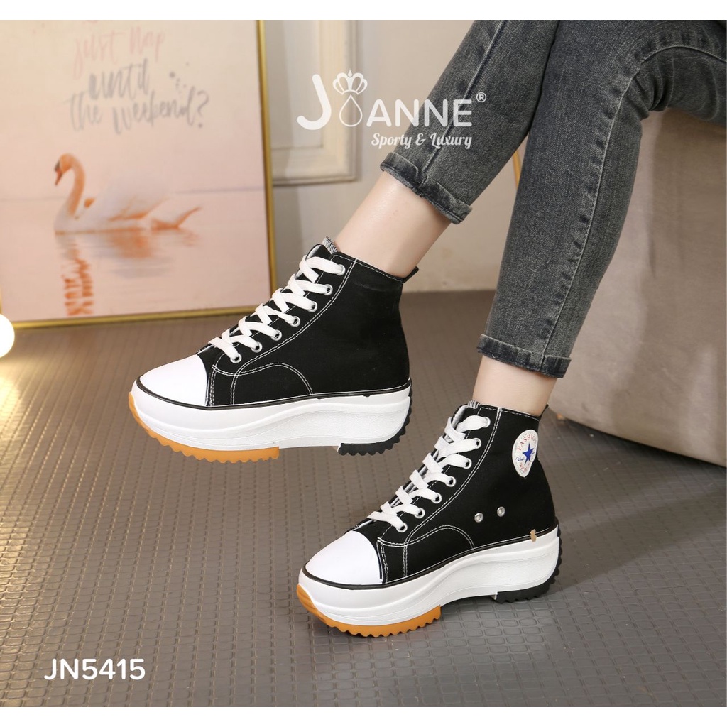 JOANNE Casual Wedges Sneakers Shoes #JN5415 ORIGINAL