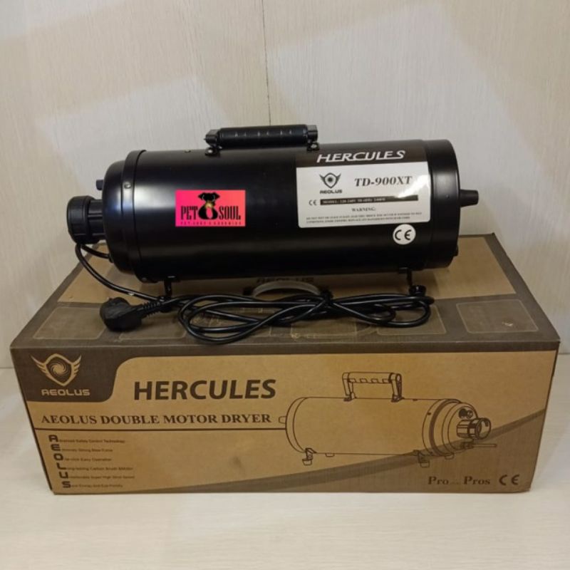 Aeolus Hercules Double Motor Pet Dryer TD-900XT / Blower Pengering Dobel Motor Anjing Kucing