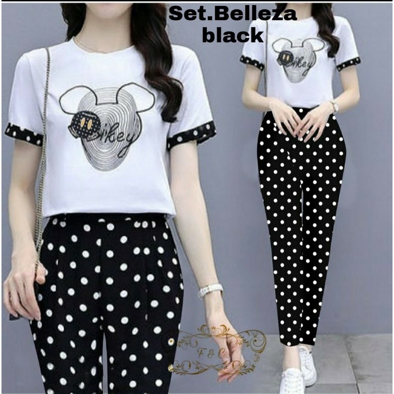 setelan wanita belleza/setelan wanita/pakaian setelan