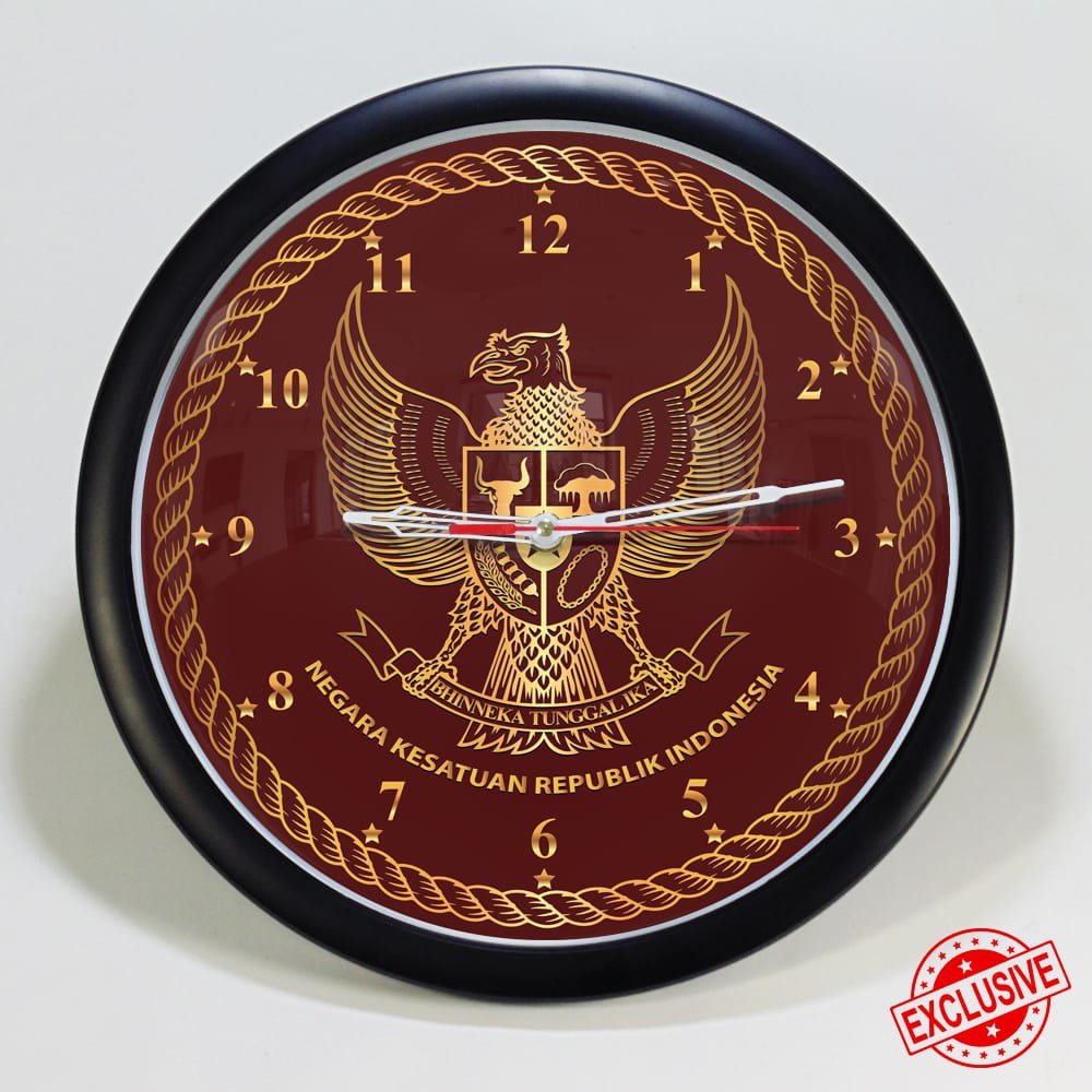 (ISTIMEWA BOSSQUE) JAM DINDING CUSTOM GARUDA INDONESIA - SUPER EXCLUSIVE