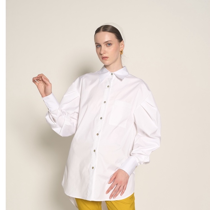 SIDELINE - Cera White Shirt - ESSENTIAL
