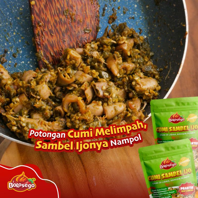 PAKET CUAN 2 (2 PACK CUMI SAMBEL IJO) BOLOSEGO