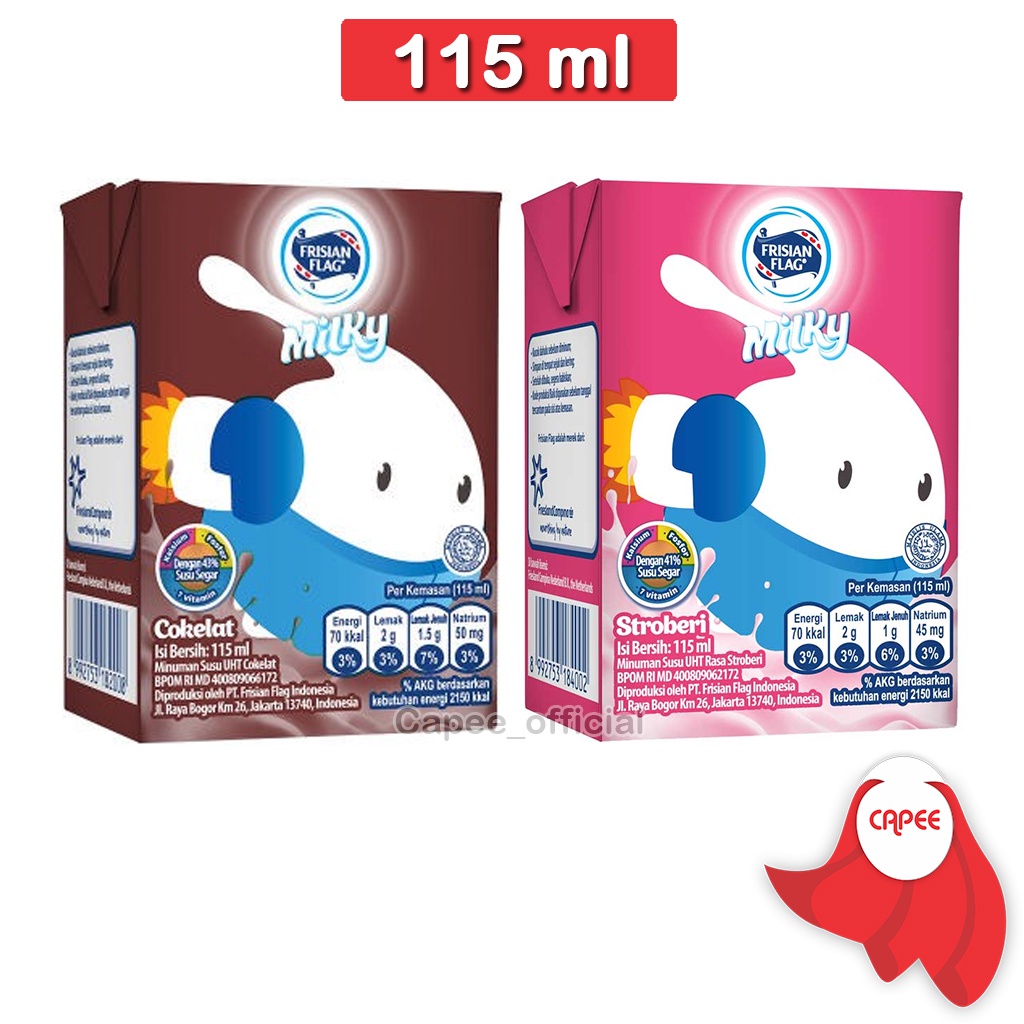 

Susu Frisian Flag Milky - Susu Milky Frisian Flag - 115 ml