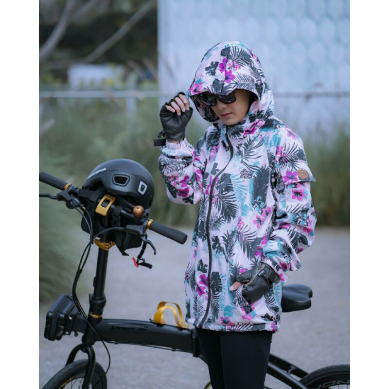 Jaket Waterpoof Salviohexia Girls Jaket Parasut Jaket Outdoor Unisex