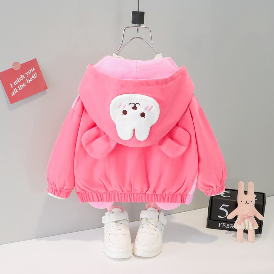 RB4 Jaket bayi / anak import motif kelinci  beruang