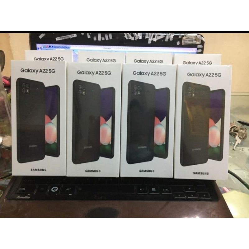SAMSUNG GALAXY A22 5G 6/128GB DIJAMIN ORIGINAL GARANSI RESMI