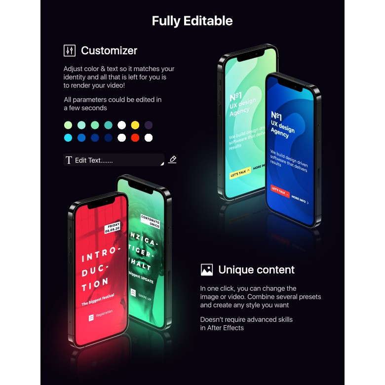 AtomX - Instagram Stories Designs And Transitions Pack V7 - After Effect (Extension)