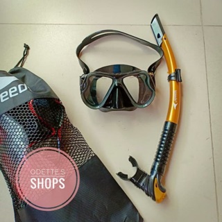 Kacamata Snorkeling SPEEDS/alat kacamata Diving speeds Bonus tas jaring cantik ori
