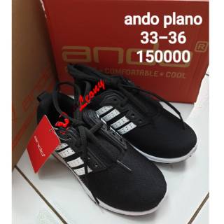  Sepatu  anak  merk ando  Velcro PLANO 25 28 29 32 33 36 