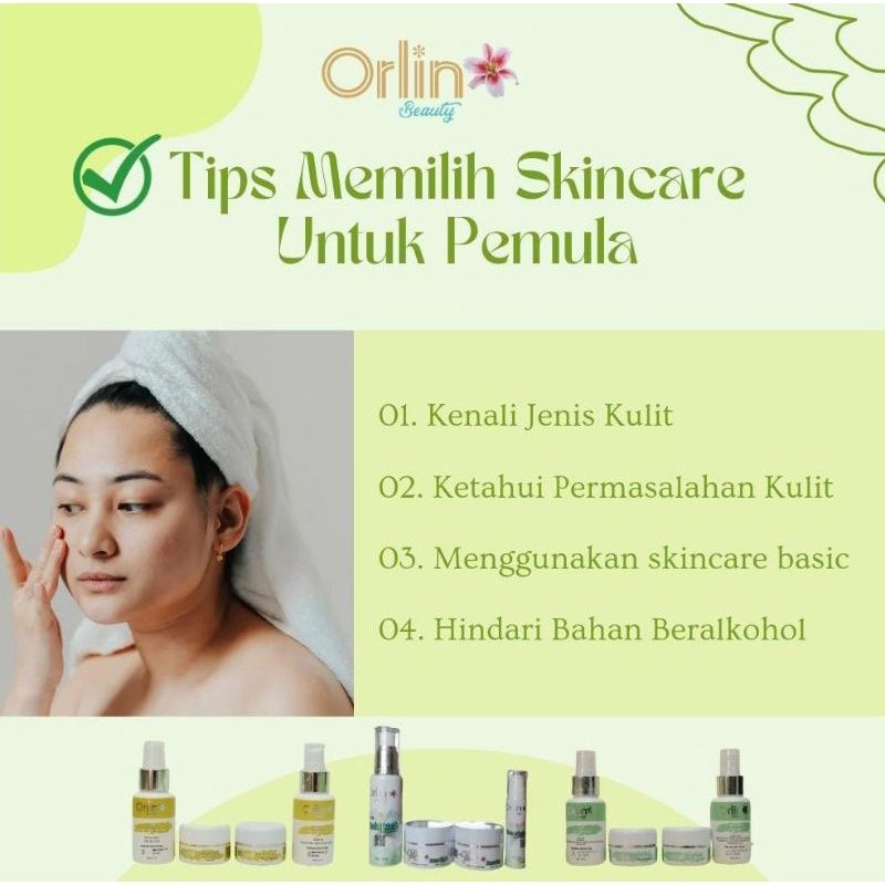 ( FREE HADIAH )ORLIN BEAUTY / ORLIN BEAUTY SKINCARE / ORLIN SKINCARE / PUTIH GLOWING 10HARI