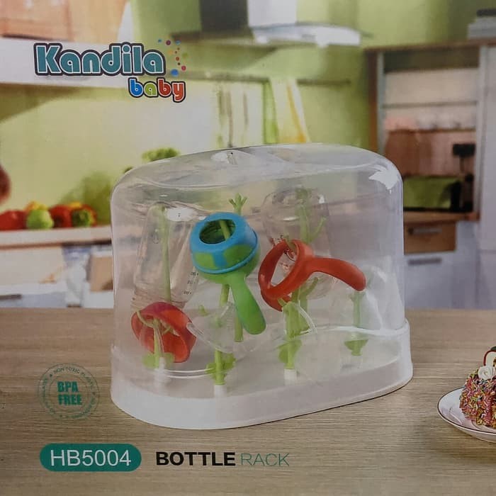 Kandila Baby Bottle Drying Rack Rak Pengering Botol Bayi HB5004 WHS