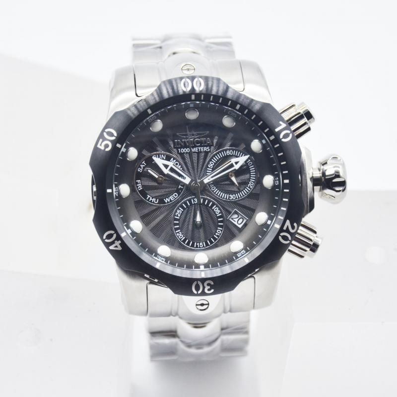 Jam Tangan Pria Invicta 23888 Rantai Silver Original Swiss Made
