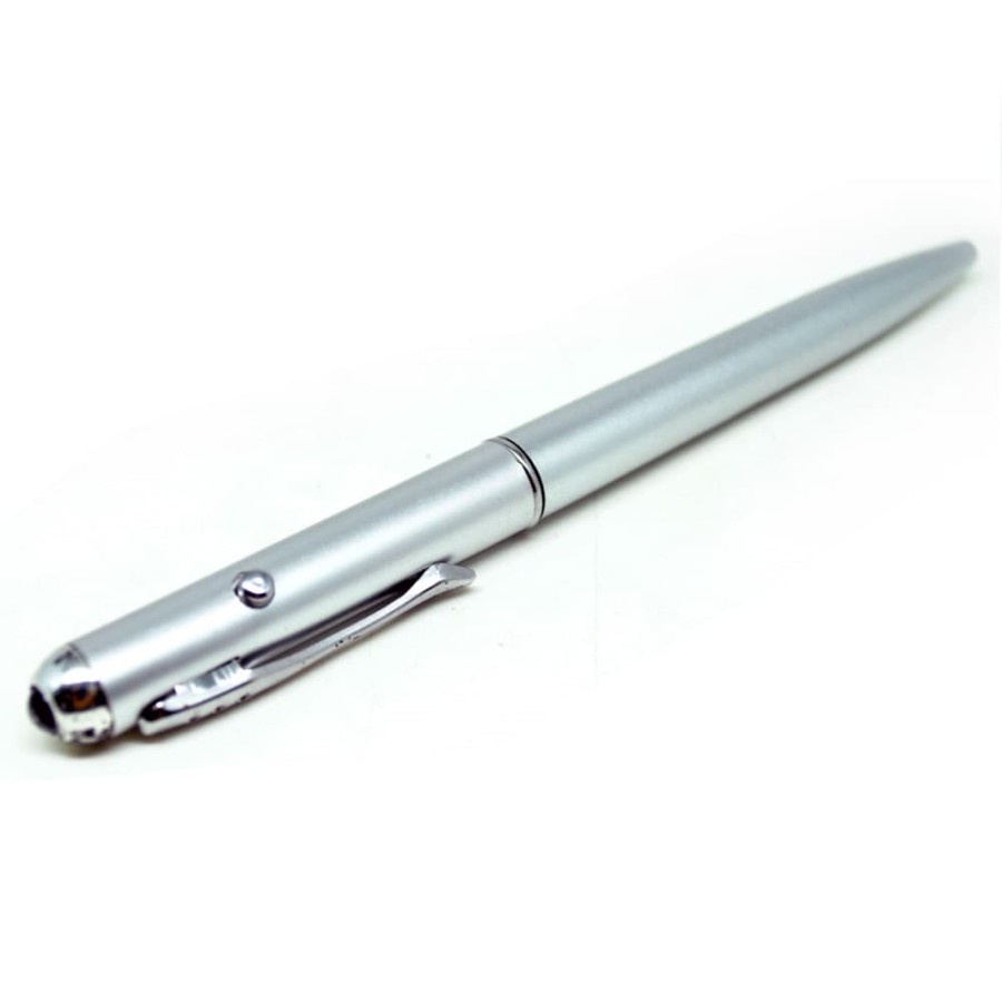 Pena Tinta Invisible dengan UV Light - Silver