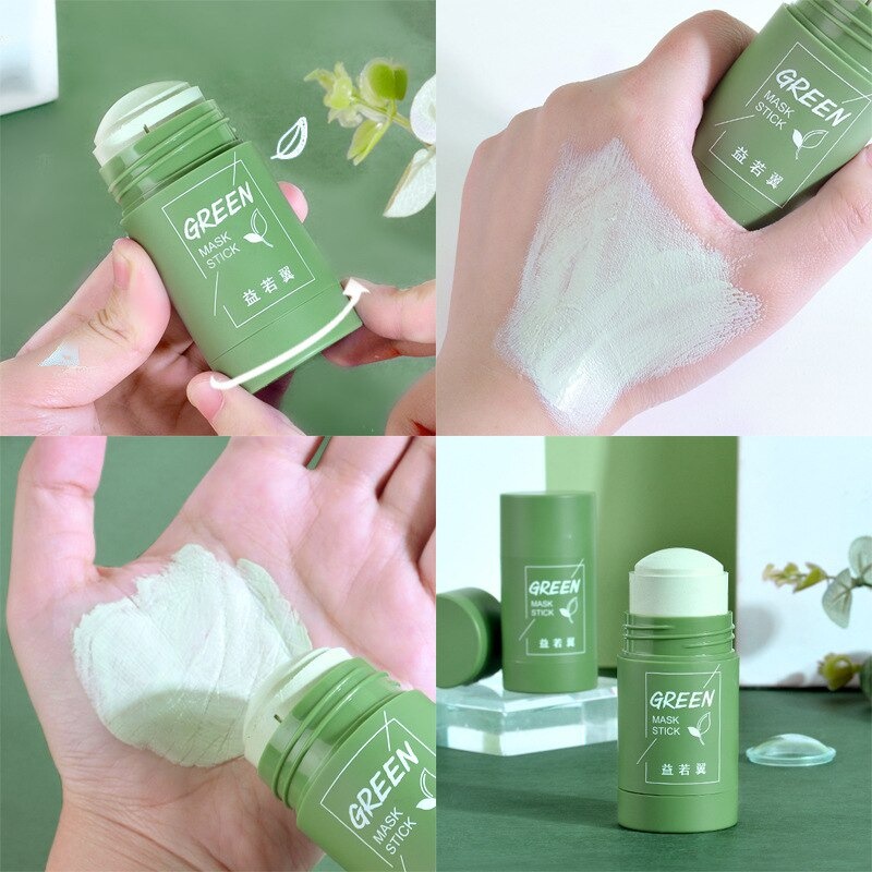 [100% Asli + Real Pict] Green Mask Stick Original Untuk Jerawat Wanita dan Pria Pembersih Komedo Pori - Pori