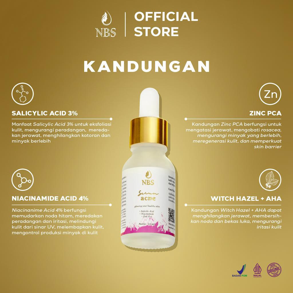 NBS Skincare Mini Acne To Glow Acnes And Litfing Serum Perawatan Wajah Berjerawat Dan Pencerah By Nbs_officialstore