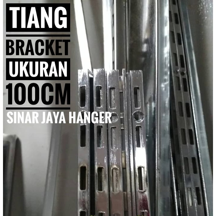 Tiang bracket ukuran 100cm stainlees steel