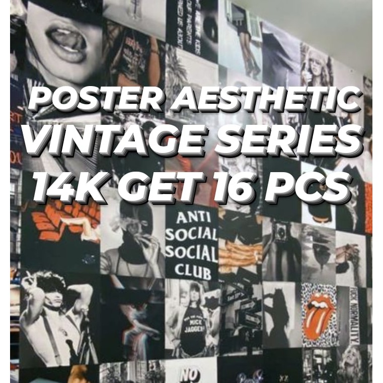 [16 PSC] POSTER AESTHETIC VINTAGE SERIES WALLPAPER WALLPOSTER POSTER DINDING