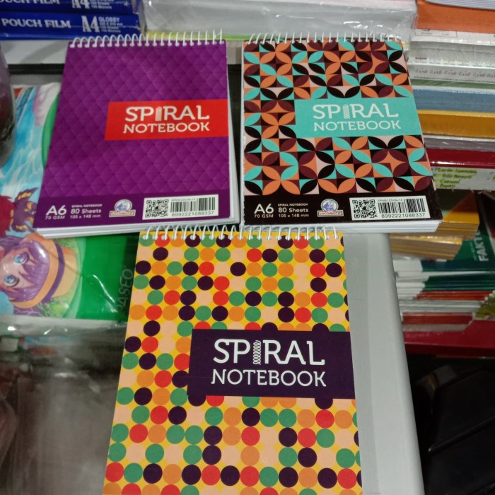 

Aman Note Book Spiral A6, 80 Sheets Hot Sale