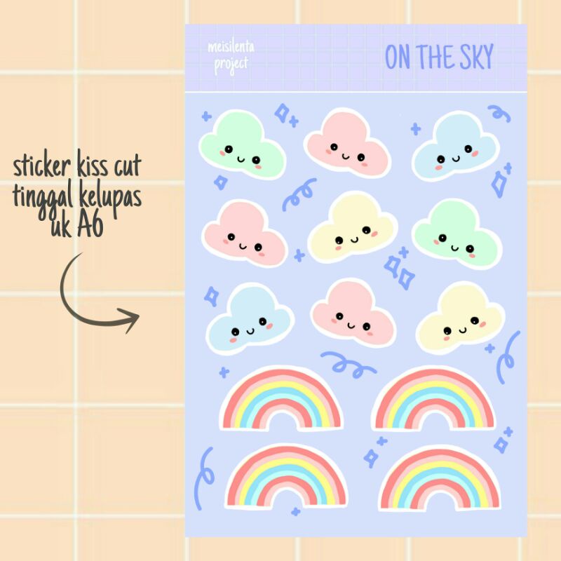 

STICKER DECO KISS CUT / STIKER AWAN AWAN JURNAL SCRAPBOOK LUCU MURAH BY MEISILENTA PROJECT