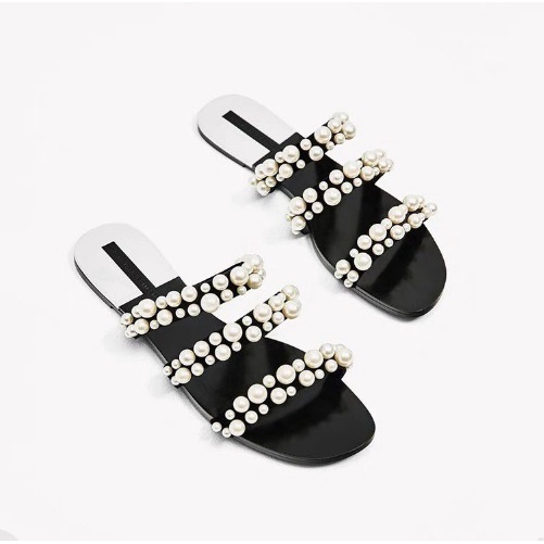 zara shoes KODE 2020 PEARL MUTIARA FLAT IMPORT