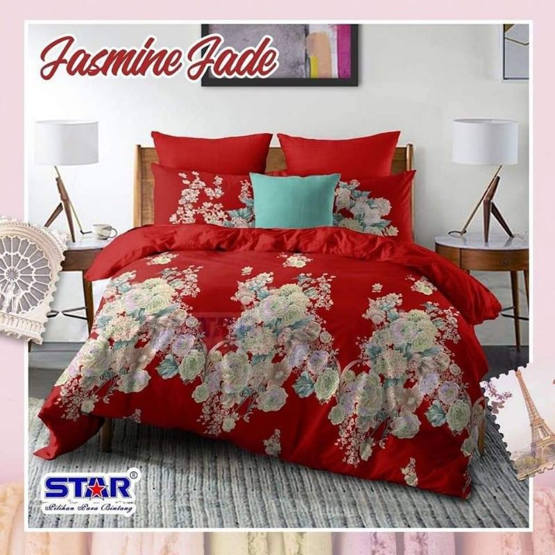 KAIN BAHAN SPREI METERAN KATUN STAR MOTIF JASMINE JADE