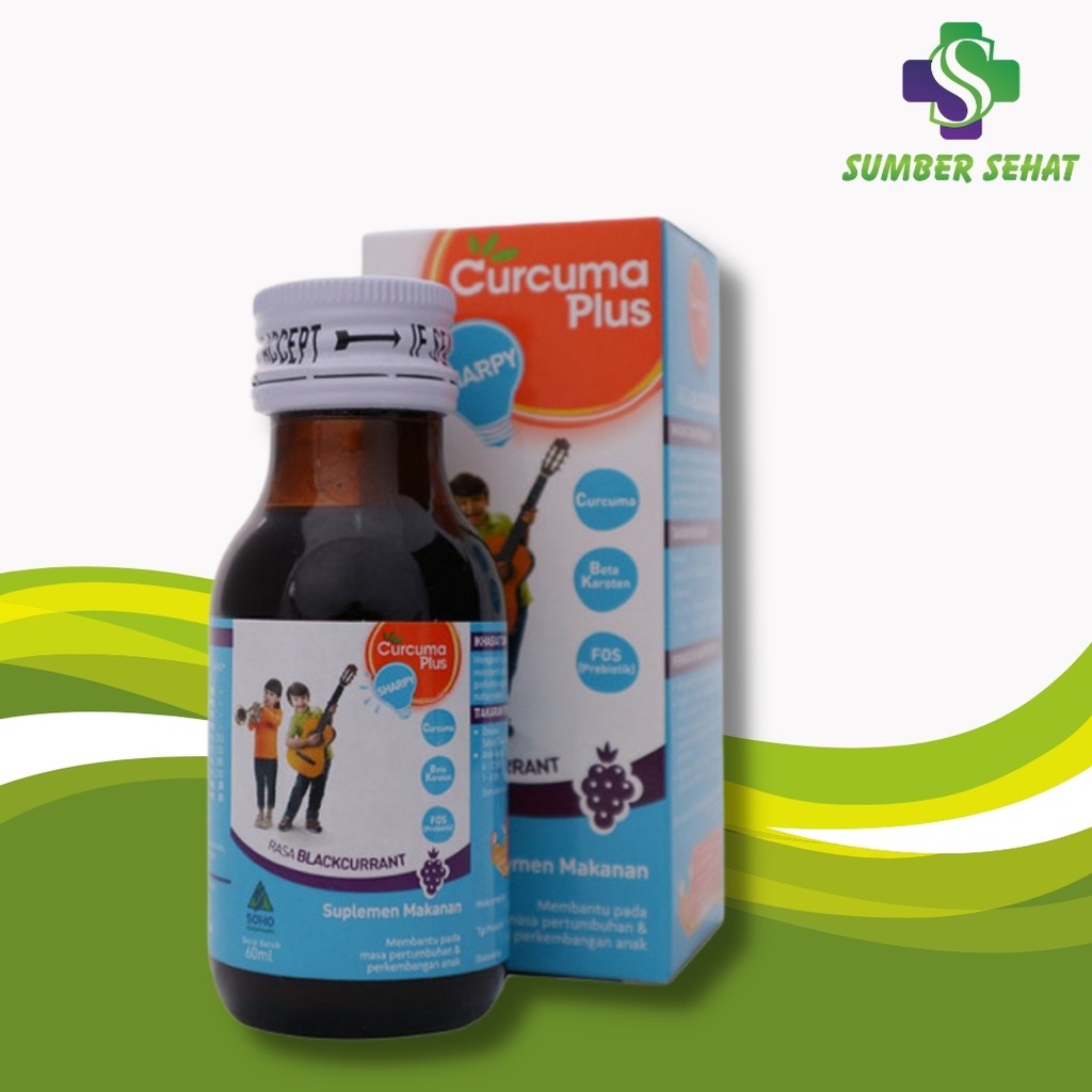 CURCUMA PLUS SHARPY SIRUP BLACKCURRANT 60 ML