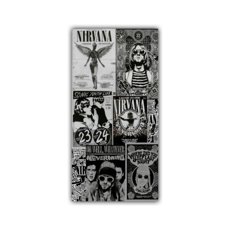 poster dinding / wall decor / hiasan dinding / nirvana