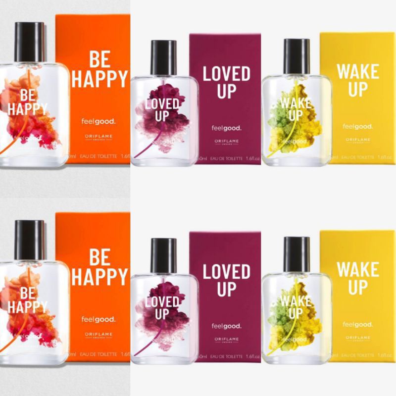 Be Happy Feel Good Edt/Loved Up Feel Good Edt/Wake Up Feel Good Edt/Be Happy Shower Gel/Wake Up/Loved Up/ Chill Out Shower Gel