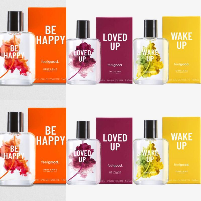 Be Happy Feel Good Edt/Loved Up Feel Good Edt/Wake Up Feel Good Edt/Be Happy Shower Gel/Wake Up/Loved Up/ Chill Out Shower Gel