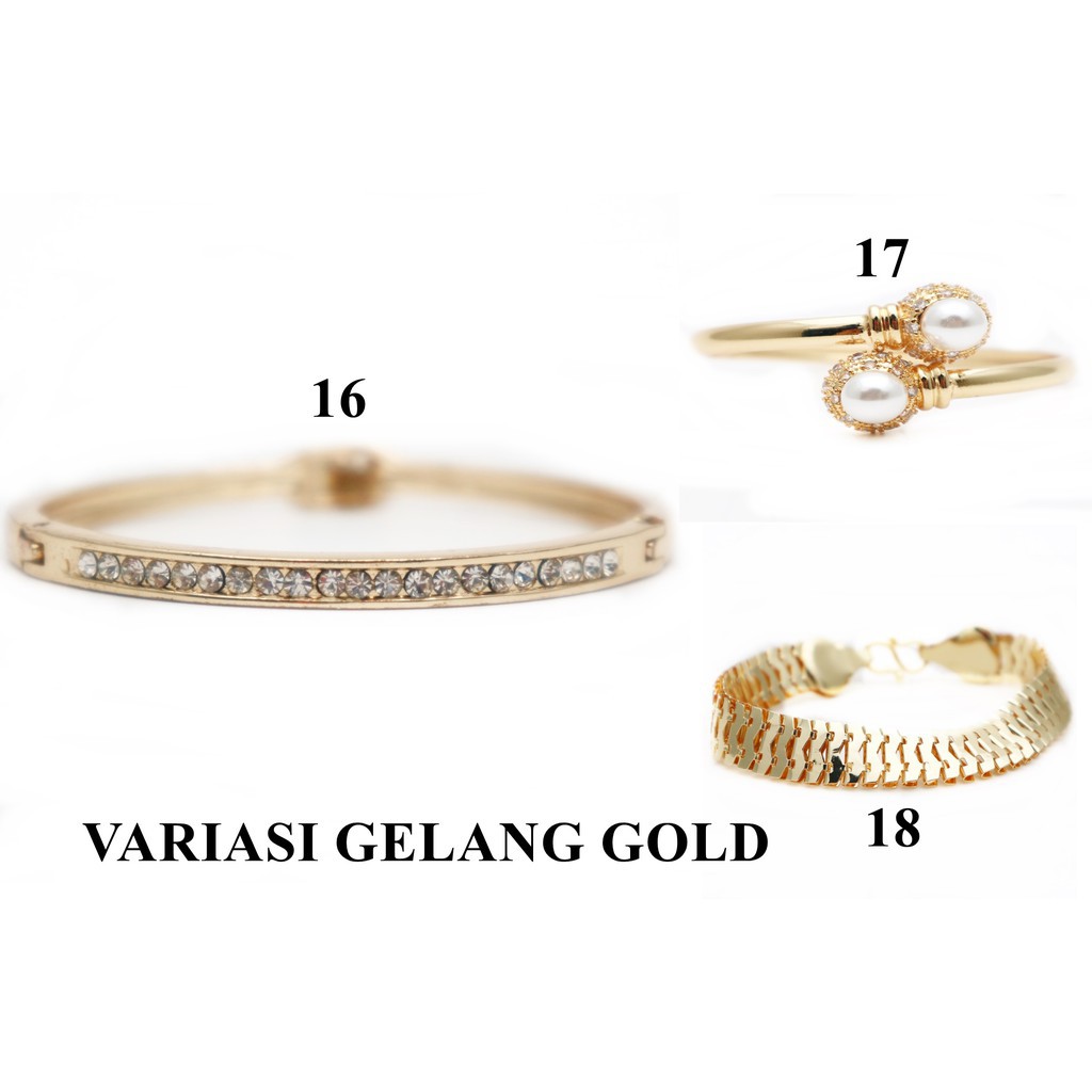 Cuci gudang Jam Guess paket kalung gelang gold   kado istri Elegan