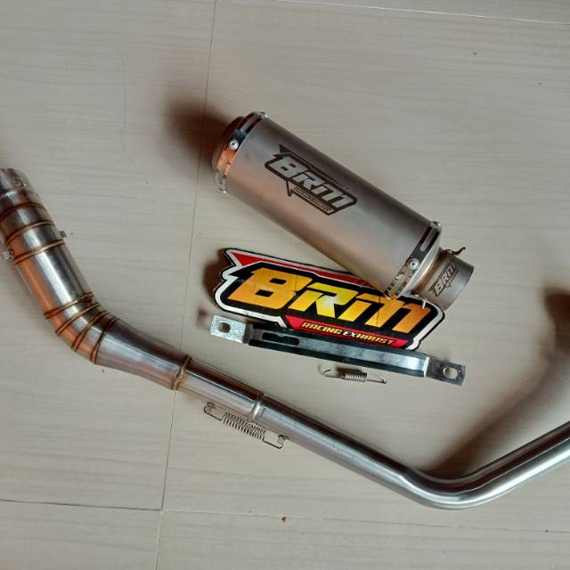 Knalpot brm sort sanblas