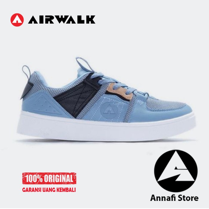 JUAL SEPATU SNEAKERS PRIA AIRWALK NOAH AIW21CM1103B - BLUE BLACK