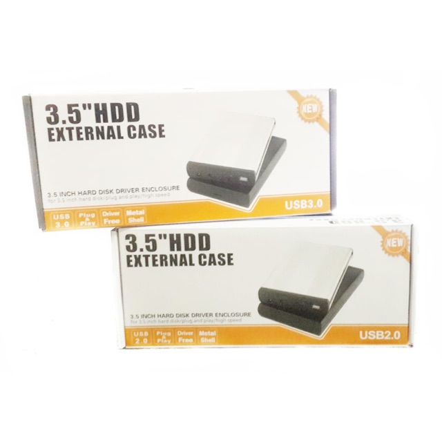 Casing Hdd eksternal hardisk PC 3.5” usb 2.0 dan 3.0 EXTERNAL HARD CASE