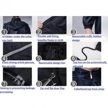 Jas Hujan Motor / Jas Hujan Setelan Celana Warna Hitam / Jas Hujan Ringan Bahan Anti Air 100% Waterproof Jas Hujan Atas Bawah Dewasa / Jas Hujan Motor Murah Cowok Cewek Pria Wanita / Mantel Hujan Pria Wanita Keren Murah Jas Hujan Estetik  Tebal Premium