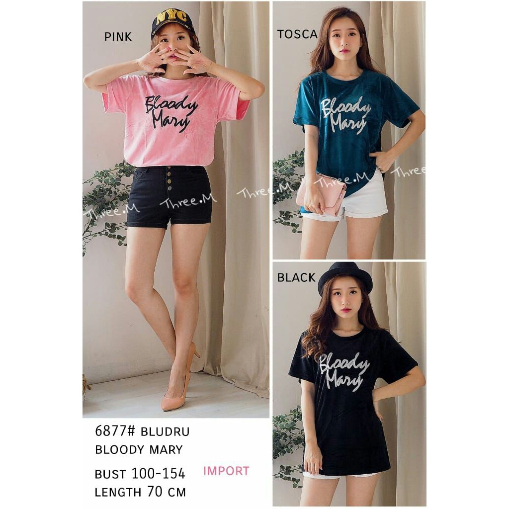 atasan wanita bahan bludru /v neck top murah import / kimono wanita