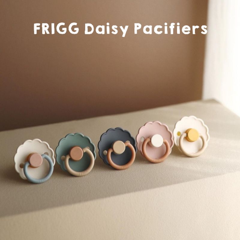 FRIGG Daisy Color Block Pacifiers 0-6m 6-18m / Dot Empeng Bayi Estetik