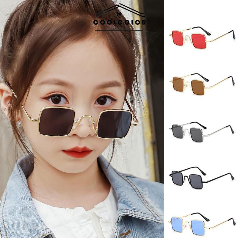 COD Kacamata Fashion Retro Bingkai Persegi Kacamata Hitam- cl