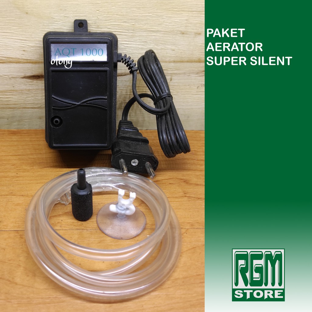 PAKET Aerator Super SILENT 1 lubang LOW NOISE tidak berisik aquarium