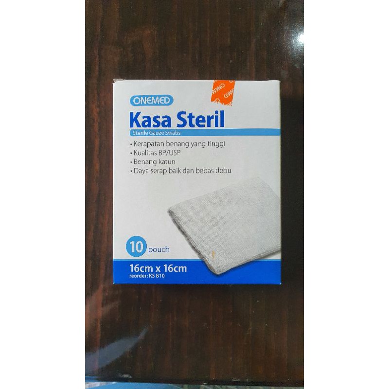 ONEMED KASA STERIL 16X16 KS B10 STERILE GAUZE SWAB