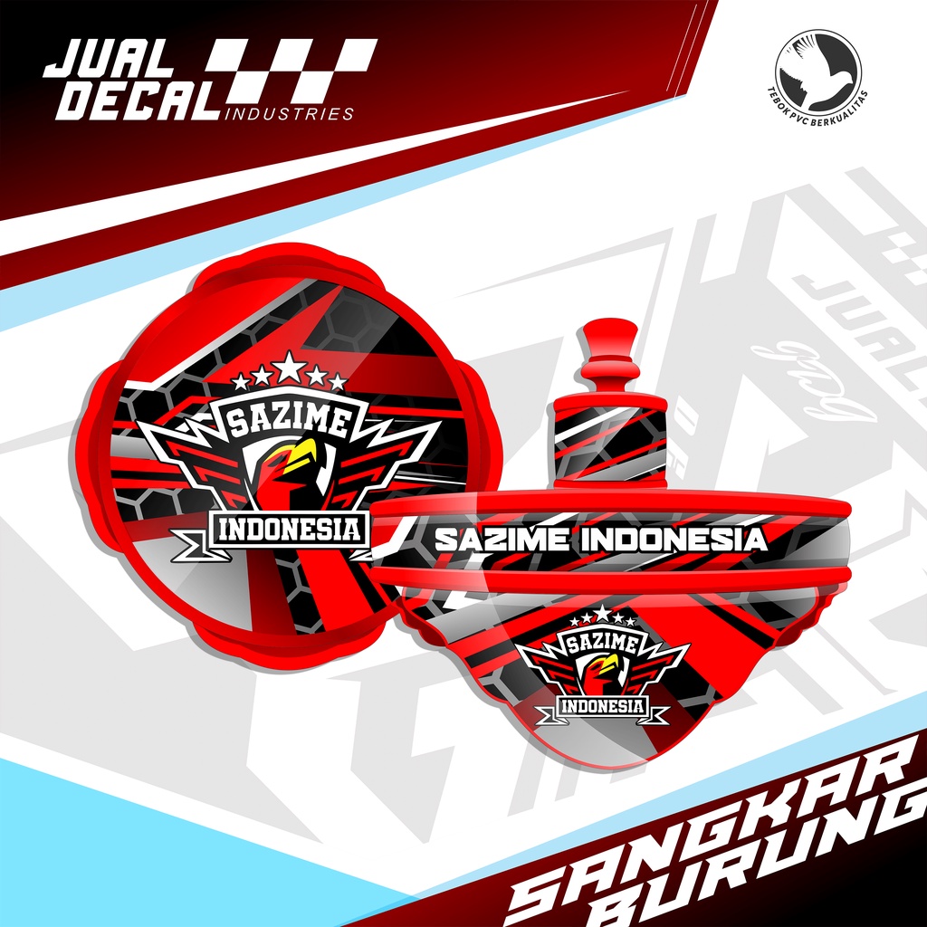 Stiker Sangkar Lovebird SAZIME Stiker Tebok Lovebird SASIME Decal Sangkar Love Bird Stiker Sangkar B