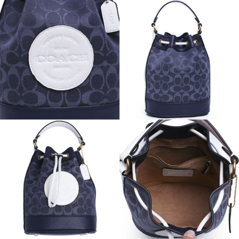 Coach Dempsey Drawstring Bucket Bag 3856